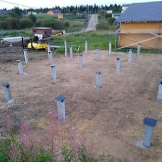 Фундаменты на забивных ЖБ сваях
